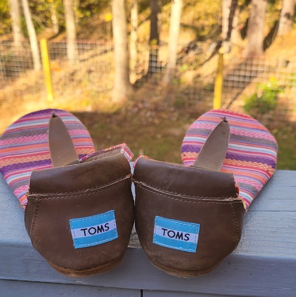 Toms Shoes - Toms Brown Woven Playa leather sandal